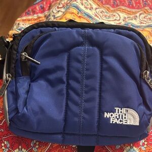 The North Face Royal Blue Waist Pack with White Logo